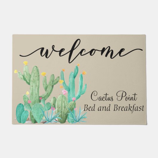 Welkom Bed & Breakfast Desert Cactus Zuidwest Deurmat (Voorkant)