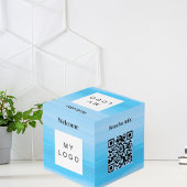 Welkom bedrijf logo QR code menu oceaantafel Kubus