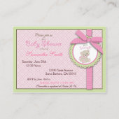 Welkom Beer Meisje Herinnering Notecard Informatiekaartje (Achterkant)