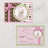 Welkom Beer Meisje Herinnering Notecard Informatiekaartje (Voorkant / Achterkant)