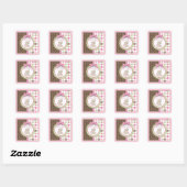 Welkom Beer Meisje TY Square Sticker (Vel)