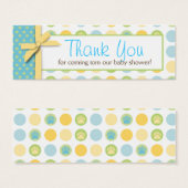 Welkom Beer TY Skinny Gift Label Mini Visitekaartjes (Voorkant /achterkant)