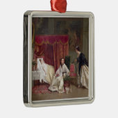 Welkom bezoeker, 1867 (olie op canvas) metalen ornament (Rechts)