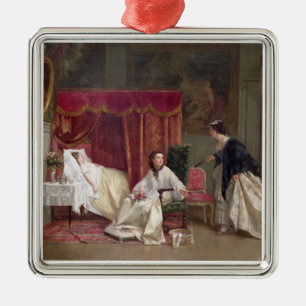 Welkom bezoeker, 1867 (olie op canvas) metalen ornament