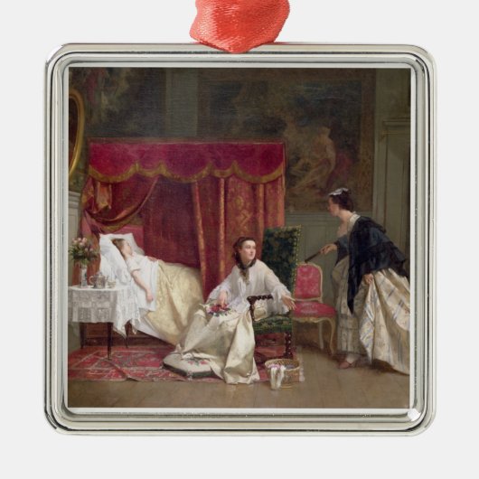 Welkom bezoeker, 1867 (olie op canvas) metalen ornament (Voorkant)