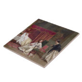 Welkom bezoeker, 1867 (olie op canvas) tegeltje (Zijkant)