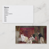 Welkom bezoeker, 1867 (olie op canvas) visitekaartje (Voorkant / Achterkant)