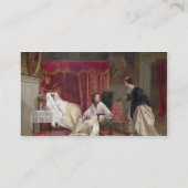 Welkom bezoeker, 1867 (olie op canvas) visitekaartje (Achterkant)