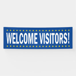 Welkom Bezoekers met sterren Spandoek