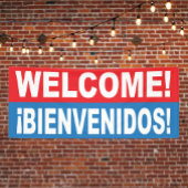 Welkom Bienvenidos English Spanish Banner