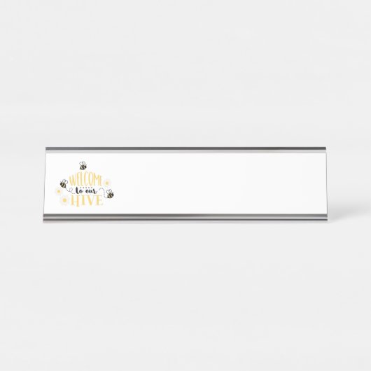 Welkom bij  Hive Bureau Naambordje (Voorkant)