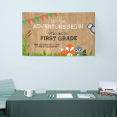 Welkom bij 1st Grade Animal Adventure-banner Spandoek (Beurs)