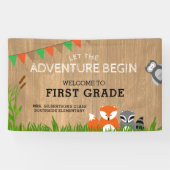 Welkom bij 1st Grade Animal Adventure-banner Spandoek (Horizontaal)