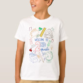 Welkom bij 2e klas Shirt Doodle Terug naar school (Voorkant)