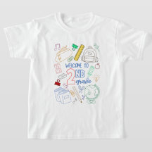 Welkom bij 2e klas Shirt Doodle Terug naar school