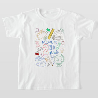 Welkom bij 2e klas Shirt Doodle Terug naar school