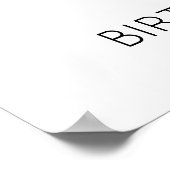 Welkom bij 40th Birthday Party Sign Whiskey Theme Poster (Hoek)