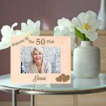 Welkom bij 50 Club, moderne verjaardag gepersonali