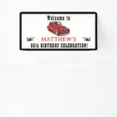 Welkom bij 85th of Custom Birthday Classic Car Spandoek (Insitu)