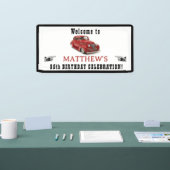 Welkom bij 85th of Custom Birthday Classic Car Spandoek (Beurs)
