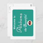 Welkom bij Alabama - US Road Sign Briefkaart (Voorkant / Achterkant)