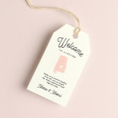Welkom bij Alabama Wedding ANY COLOR Cadeaulabel