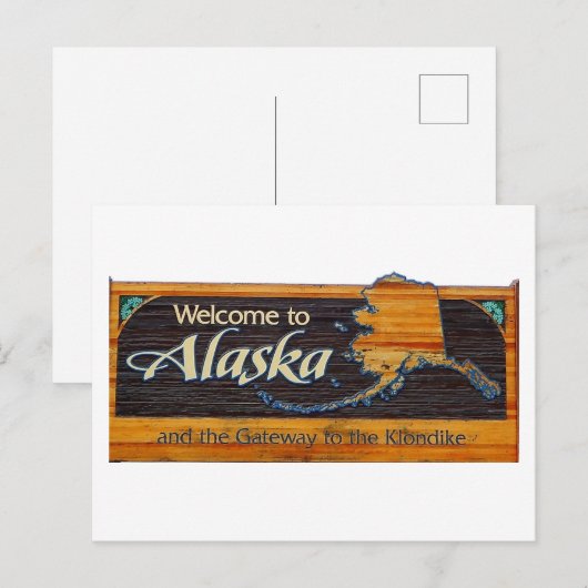 Welkom bij Alaska Sign Briefkaart (Voorkant / Achterkant)