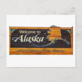 Welkom bij Alaska Sign Briefkaart (Voorkant)