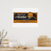 Welkom bij Alaska Sign Poster (Keuken)
