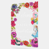 Welkom bij Alice in Wonderland Vibrant Florals Acryl Bord (Hoek)