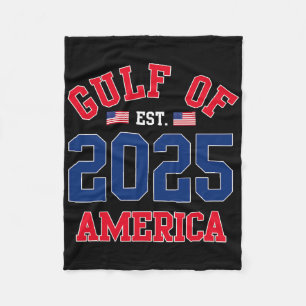 Welkom bij America Gulf EST 2025 Amerikaanse vlag Fleece Deken