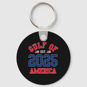 Welkom bij America Gulf EST 2025 Amerikaanse vlag Sleutelhanger