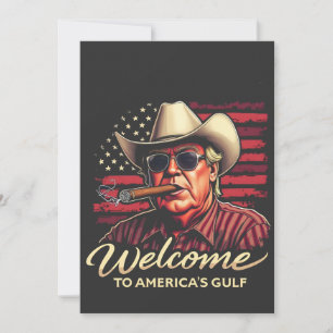 Welkom bij America's Golf Grappige Trump Amerika  Bedankkaart
