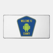 Welkom bij Android County (transportbord) Bureaumat (Voorkant)