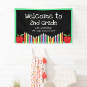 Welkom bij Apple van de tweede graad gekleurde enc Spandoek (Insitu)