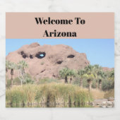 Welkom bij Arizona Phoenix Landmark Gast Bier Etiket (Enkel label)
