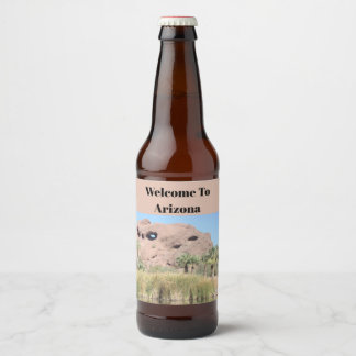 Welkom bij Arizona Phoenix Landmark Gast Bier Etiket