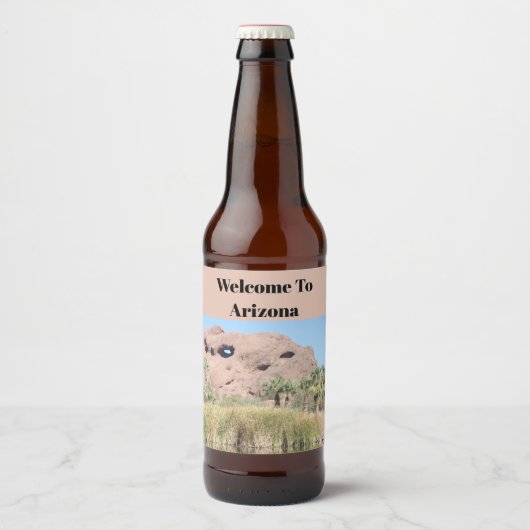 Welkom bij Arizona Phoenix Landmark Gast Bier Etiket (Voorkant)