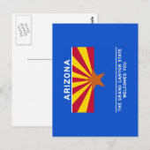 Welkom bij Arizona - USA Road Sign Briefkaart (Voorkant / Achterkant)