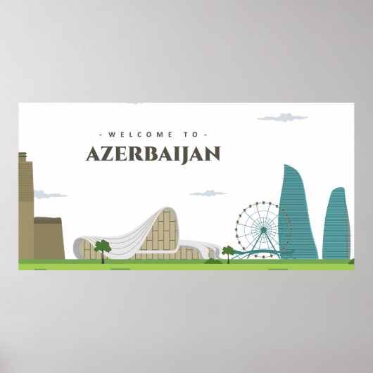 Welkom bij Azerbeidzjan Poster (Voorkant)