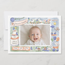 Welkom bij baby Celebration | aankondigingskaart