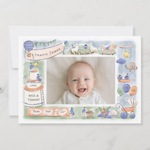 Welkom bij baby Celebration aankondigingskaart Aankondiging