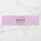 Welkom bij Baby shower Waterfles Etiket (Enkel label)