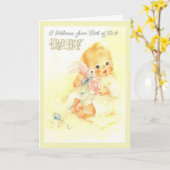  - Welkom bij Baby van ons beiden, Kaart (Gele Bloem)