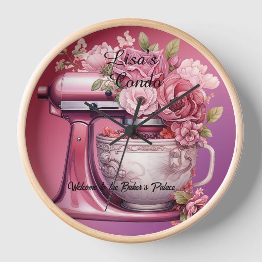 Welkom bij Baker's Palace Pink Stand Mixer Rozen (Voorkant)