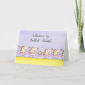 Welkom bij Ballet School begroeting Kaart (Voorkant)
