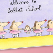 Welkom bij Ballet School begroeting Kaart