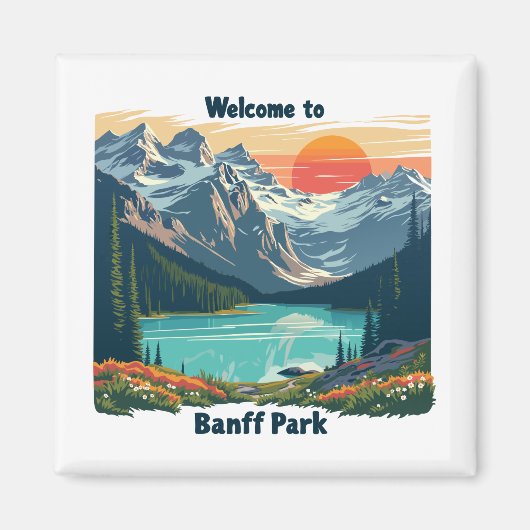 Welkom bij Banff National Canadian Park Magneet (Voorkant)