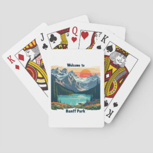Welkom bij Banff National Canadian Park Pokerkaarten
