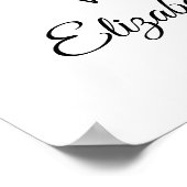 Welkom bij Baptism Waterverf Leopard Floral Cross Poster (Hoek)